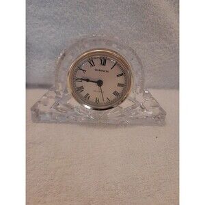 Shannon Crystal Mantle Clock vintage